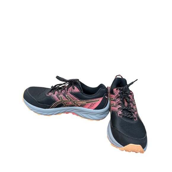 Asics Gel Venture 9 womans black corral Trail Run Sneakers Size 9.5 SKU 9403 - Picture 2 of 15
